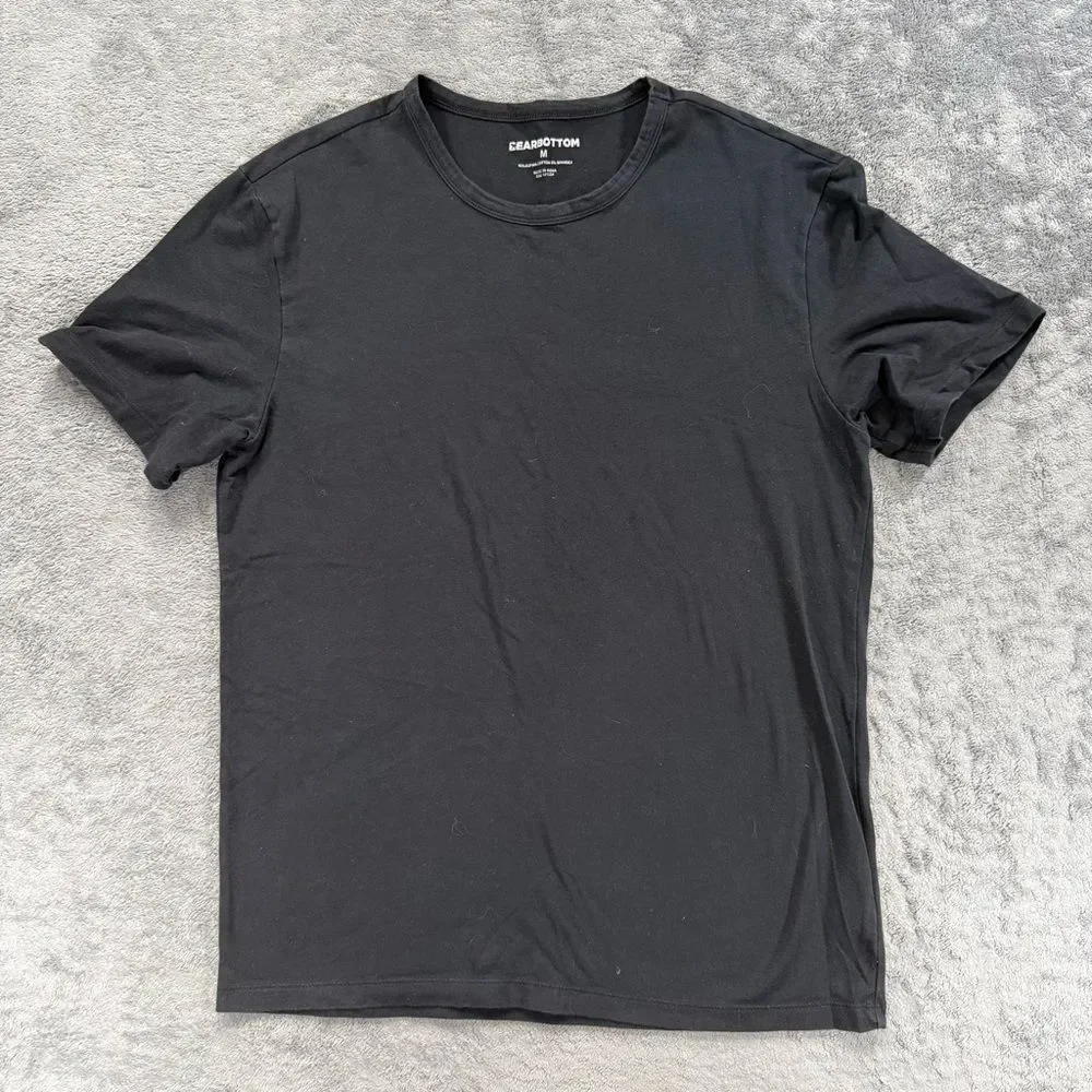 Bearbottom Men’s Supima Tee Black Short Sleeve Medium
